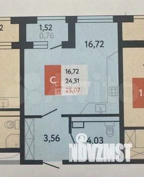 Студия квартира, вторичка, 25м2, 5/25 этаж