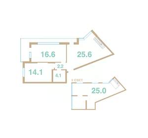 2-к квартира, вторичка, 100м2, 8/8 этаж