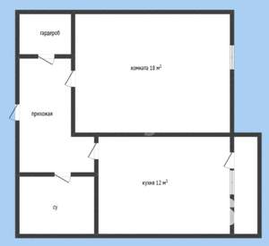 1-к квартира, вторичка, 41м2, 5/23 этаж