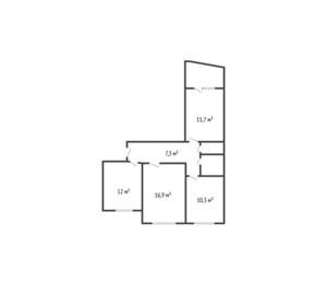 3-к квартира, вторичка, 65м2, 2/9 этаж