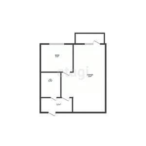 1-к квартира, вторичка, 30м2, 5/5 этаж