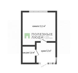 Студия квартира, вторичка, 16м2, 1/5 этаж