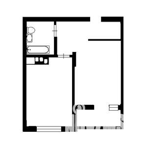 1-к квартира, вторичка, 46м2, 5/9 этаж