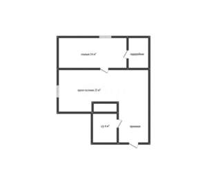 2-к квартира, вторичка, 46м2, 1/5 этаж