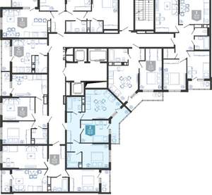 2-к квартира, вторичка, 59м2, 19/24 этаж