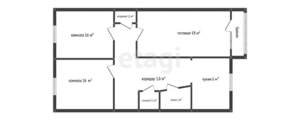 3-к квартира, вторичка, 65м2, 4/5 этаж