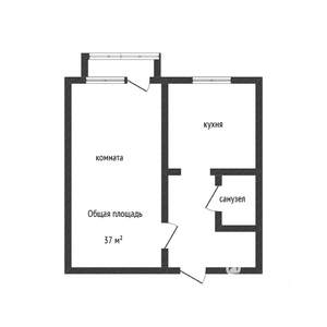 1-к квартира, вторичка, 38м2, 7/10 этаж
