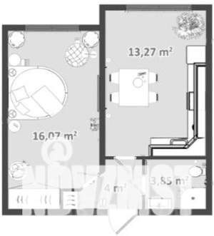 1-к квартира, вторичка, 38м2, 2/8 этаж