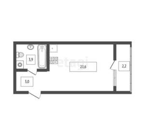 Студия квартира, вторичка, 29м2, 14/20 этаж