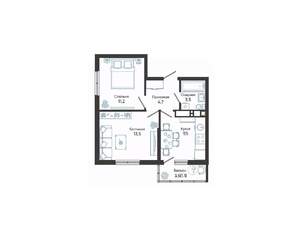 2-к квартира, вторичка, 44м2, 22/24 этаж