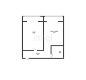 1-к квартира, вторичка, 48м2, 2/6 этаж