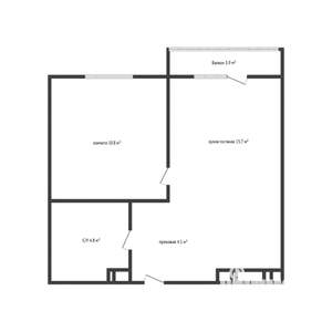 1-к квартира, вторичка, 36м2, 17/23 этаж