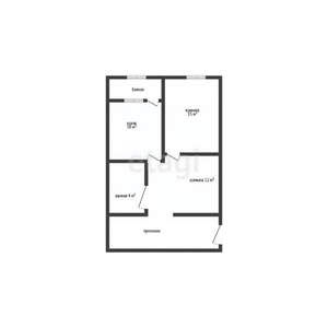 1-к квартира, вторичка, 44м2, 5/5 этаж
