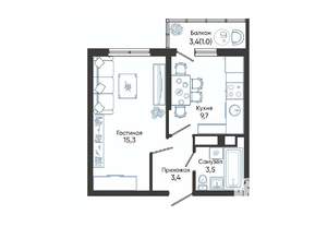 1-к квартира, вторичка, 33м2, 20/24 этаж