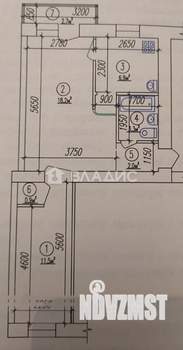 2-к квартира, вторичка, 44м2, 4/5 этаж