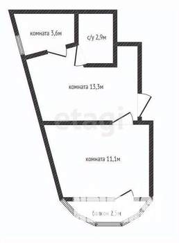 1-к квартира, вторичка, 31м2, 3/4 этаж