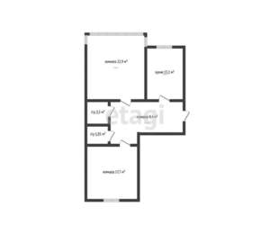 2-к квартира, вторичка, 68м2, 2/13 этаж