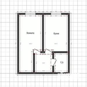 1-к квартира, вторичка, 39м2, 12/21 этаж