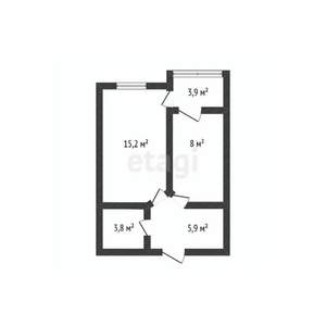 1-к квартира, вторичка, 33м2, 5/16 этаж