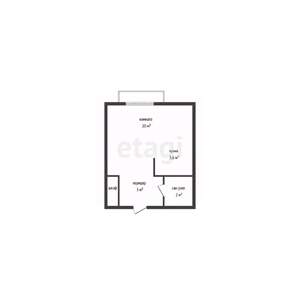 Студия квартира, вторичка, 29м2, 3/5 этаж