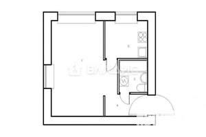 1-к квартира, вторичка, 31м2, 1/5 этаж