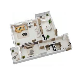 2-к квартира, вторичка, 97м2, 6/17 этаж