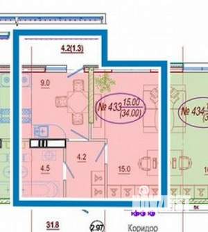 1-к квартира, вторичка, 37м2, 14/24 этаж